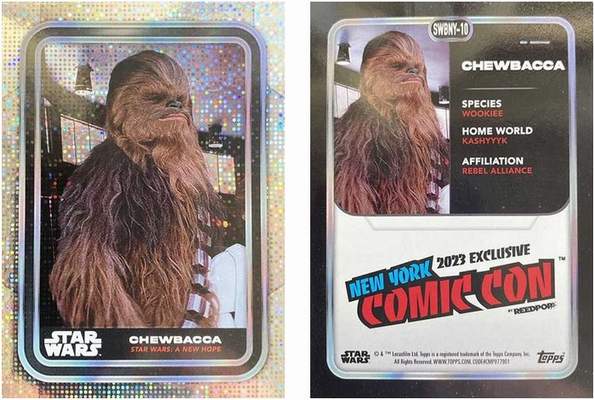 New York Comic Con 2023 sparkle card set